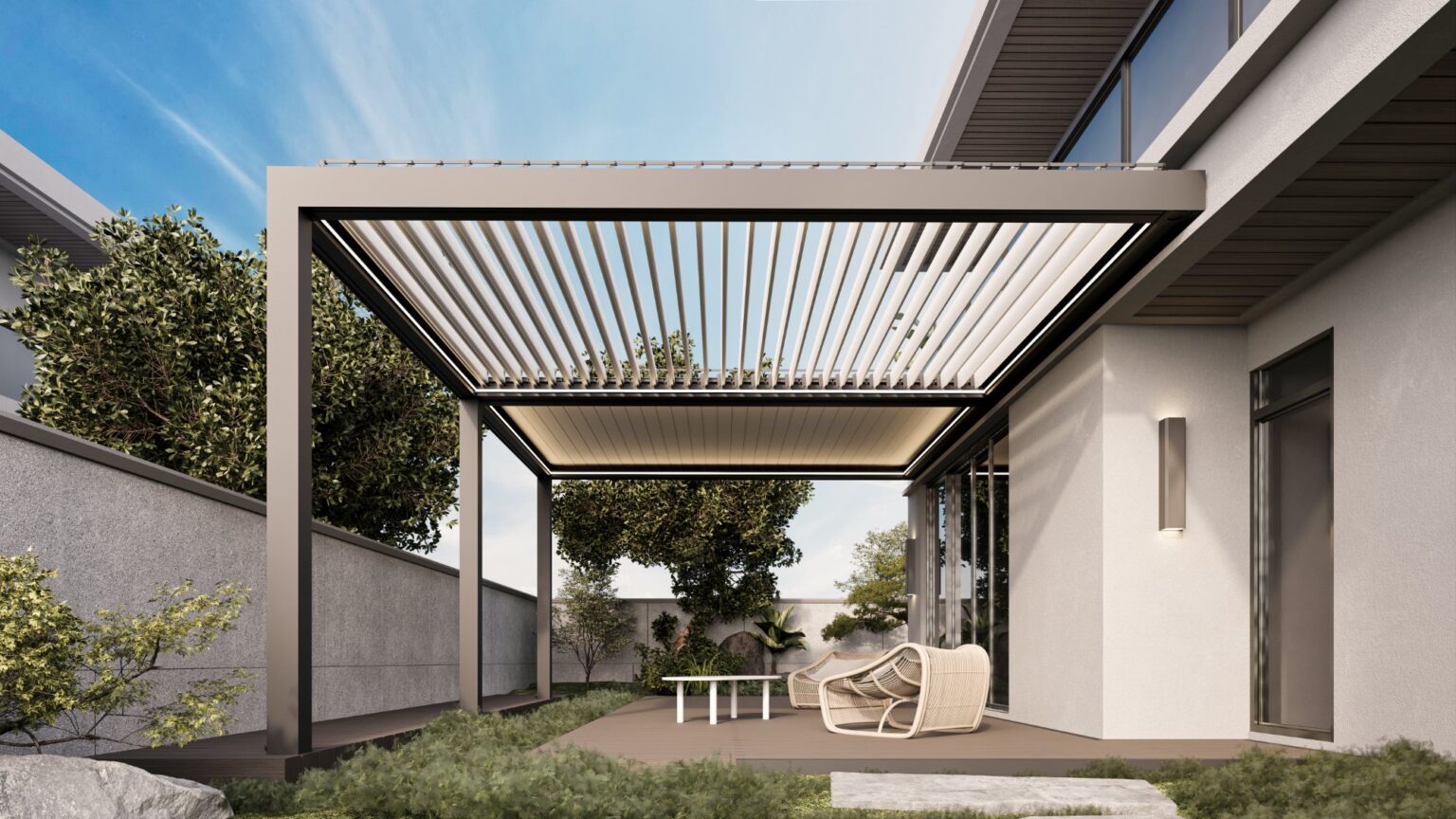 SKYCLOUD Trend Lamellendach mit Lounge