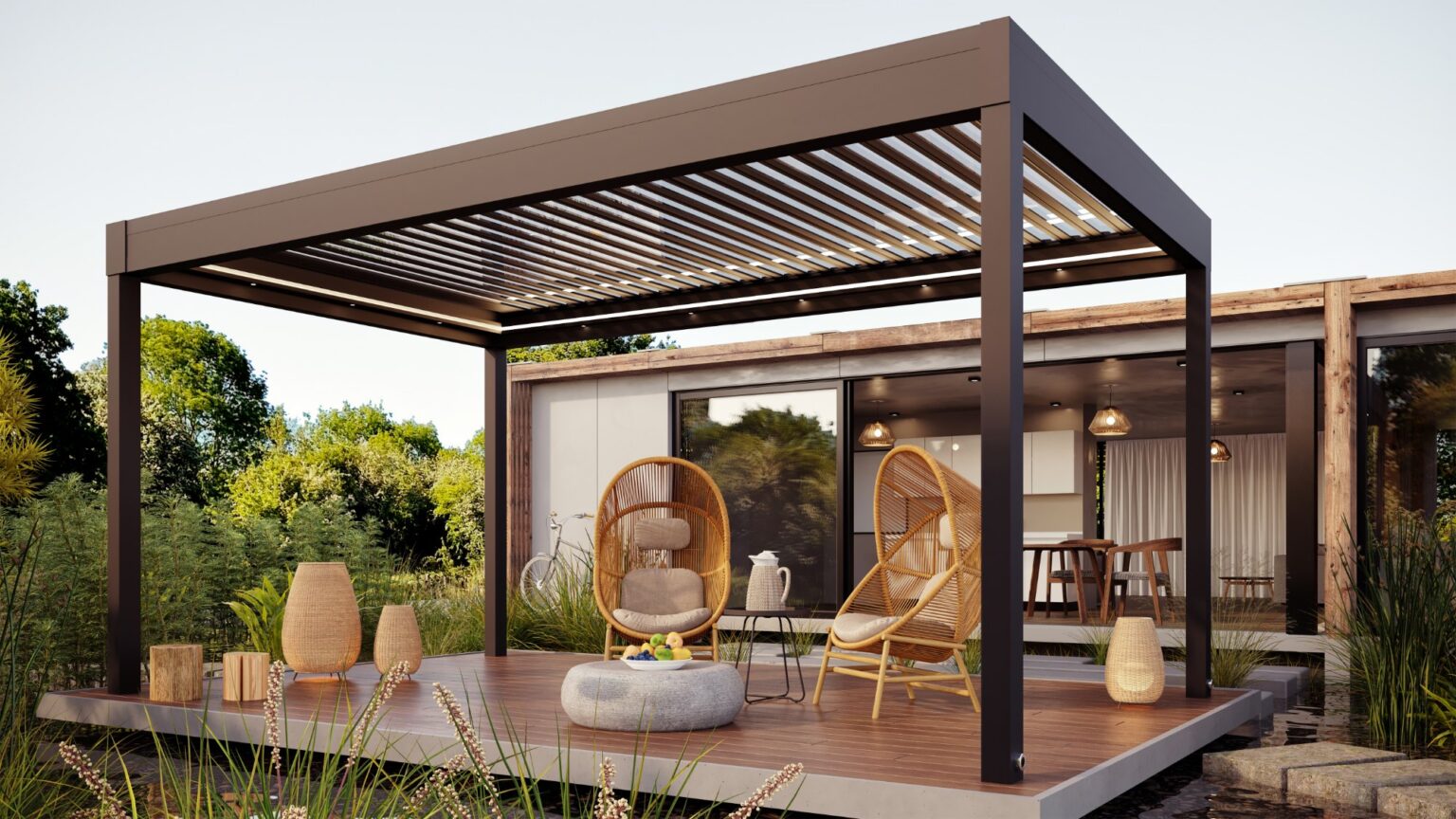 SKYFREE Pure Glass auf der Terrasse