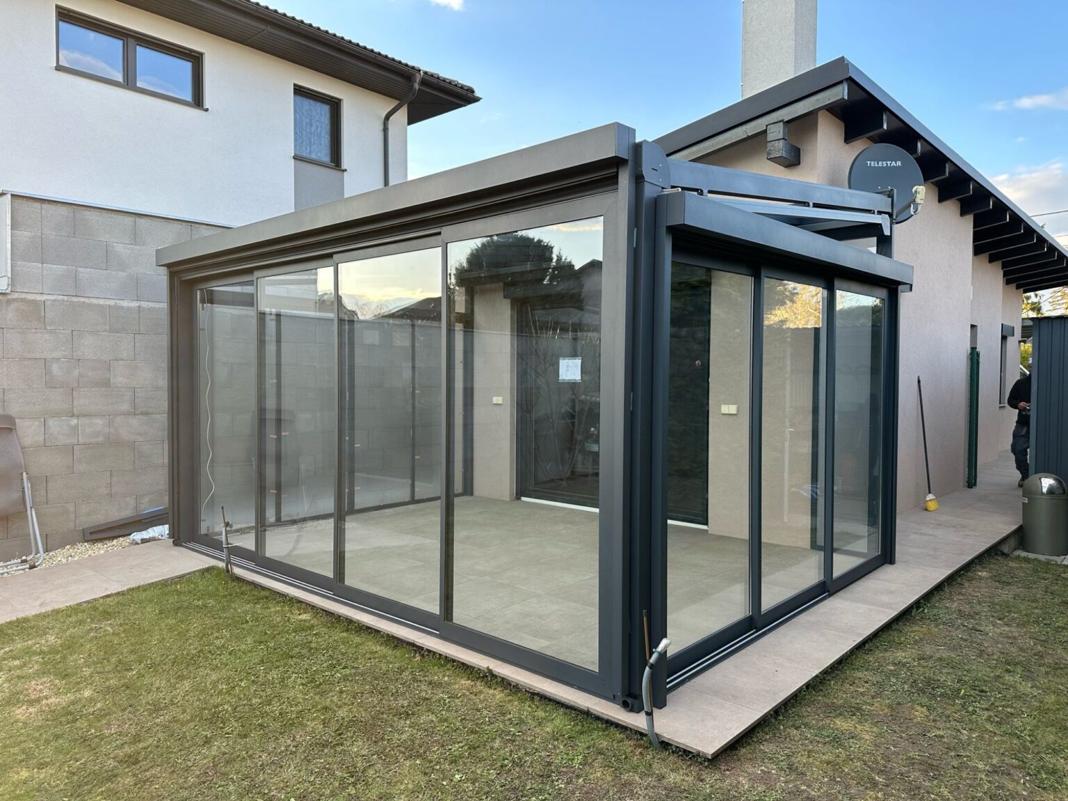 Sommergarten SKYFIX rundum verglast
